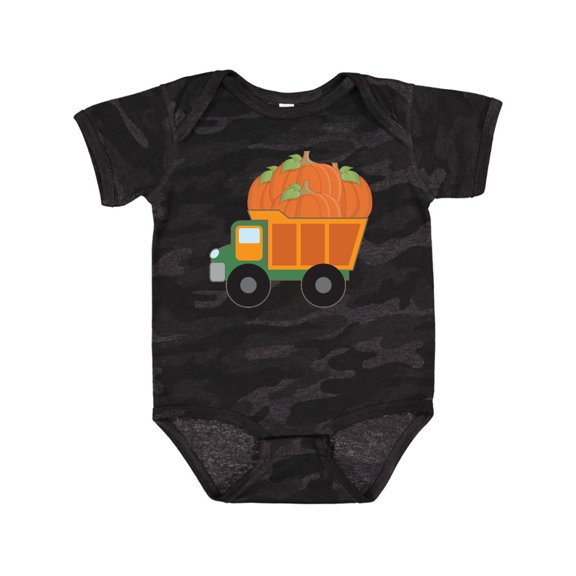 Inktastic Pumpkin Truck Thanksgiving Halloween Boys or Girls Baby Bodysuit