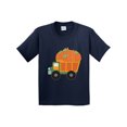 thumbnail image 1 of Inktastic Pumpkin Truck Thanksgiving Halloween Youth T-Shirt, 1 of 5