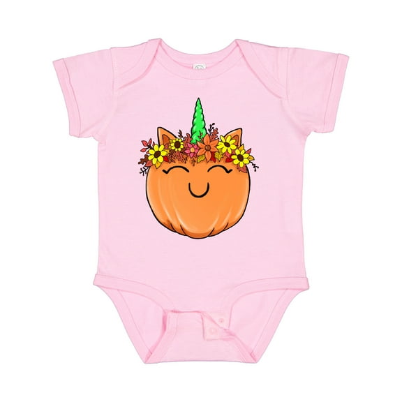 Inktastic Pumpkin Unicorn for Halloween and Thanksgiving Boys or Girls Baby Bodysuit