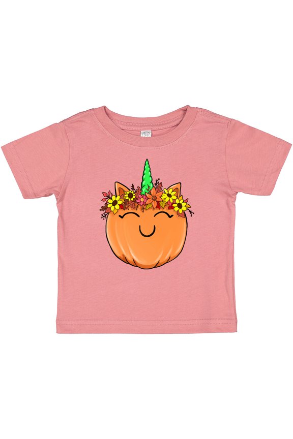 Pumpkin Unicorn for Halloween and Thanksgiving Boys or Girls Baby T-Shirt