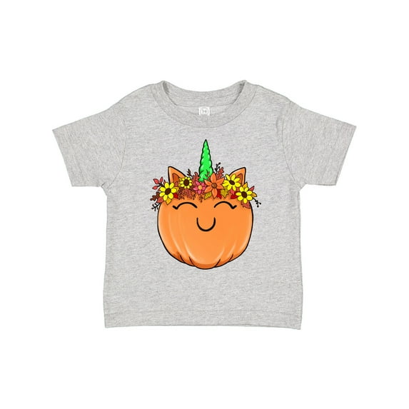 Inktastic Pumpkin Unicorn for Halloween and Thanksgiving Boys or Girls Toddler T-Shirt