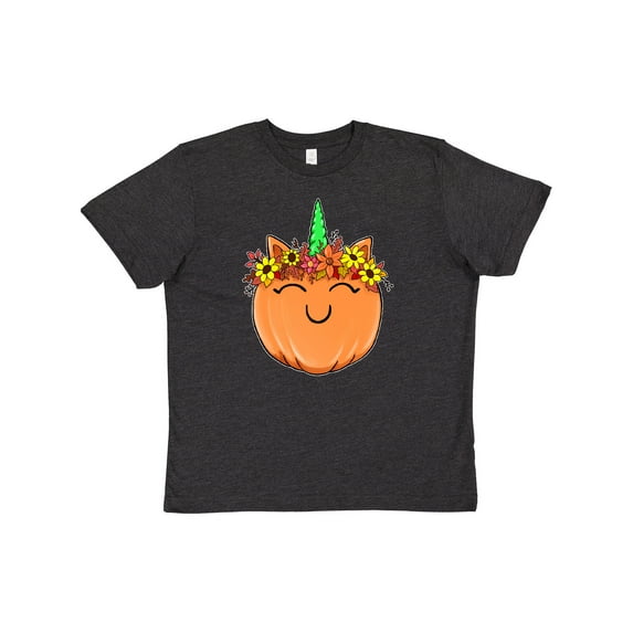 Inktastic Pumpkin Unicorn for Halloween and Thanksgiving Youth T-Shirt