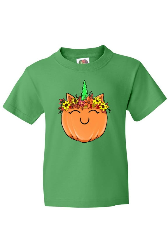 Pumpkin Unicorn for Halloween and Thanksgiving Youth T-Shirt