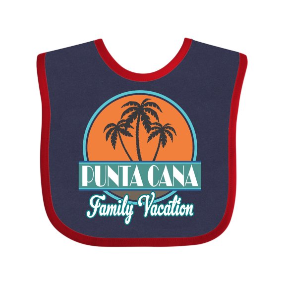 Inktastic Punta Cana Family Vacation Matching Boys or Girls Baby Bib