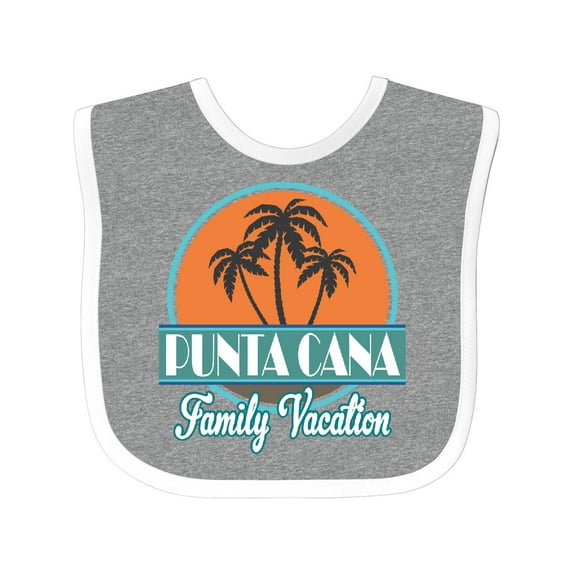 Inktastic Punta Cana Family Vacation Matching Boys or Girls Baby Bib