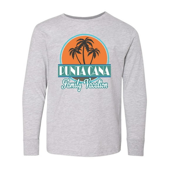 Inktastic Punta Cana Family Vacation Matching Long Sleeve Youth T-Shirt