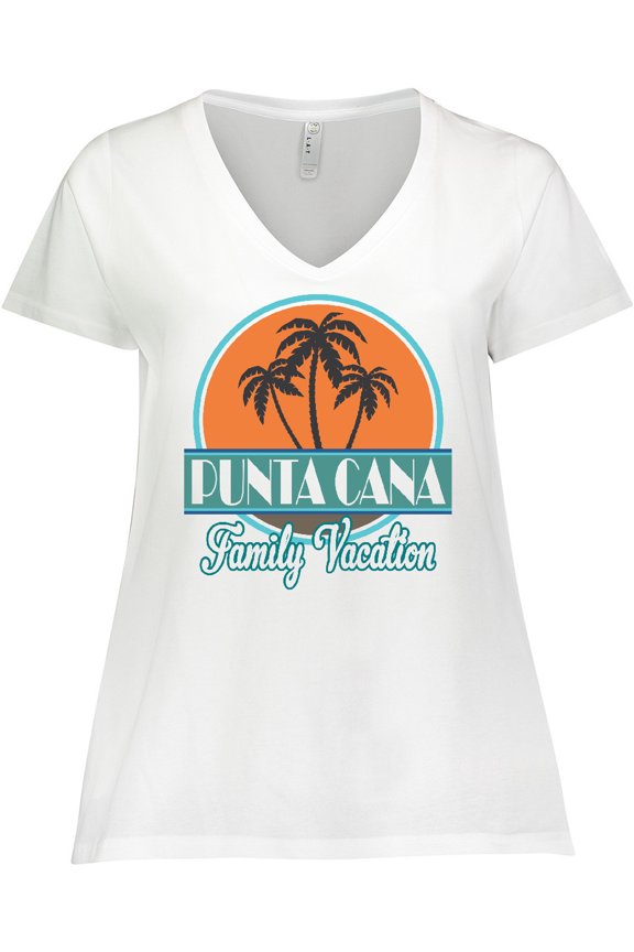 Punta Cana Family Vacation Matching Women's Plus Size V-Neck T-Shirt