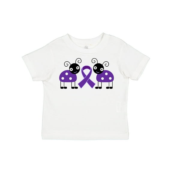 Inktastic Purple Awareness Ribbon Alzheimers Lupus Boys or Girls Toddler T-Shirt