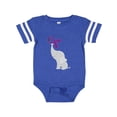 thumbnail image 1 of Inktastic Purple Awareness Ribbon Elephant Boys or Girls Baby Bodysuit, 1 of 5