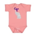 thumbnail image 1 of Inktastic Purple Awareness Ribbon Elephant Boys or Girls Baby Bodysuit, 1 of 5