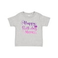 thumbnail image 1 of Inktastic Purple Happy Birthday Mom Boys or Girls Baby T-Shirt, 1 of 5