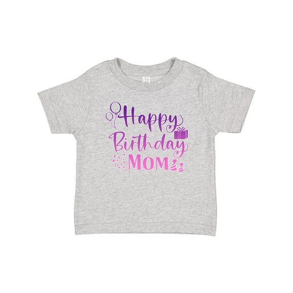 Inktastic Purple Happy Birthday Mom Boys or Girls Baby T-Shirt