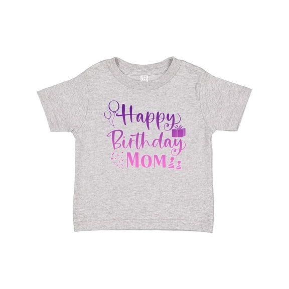 Inktastic Purple Happy Birthday Mom Boys or Girls Baby T-Shirt