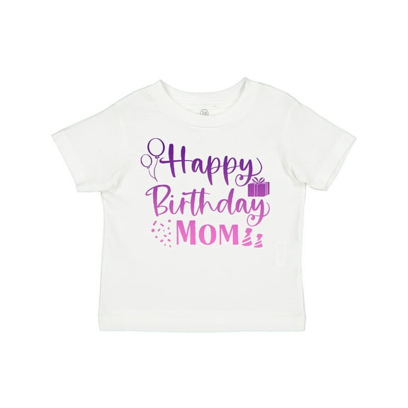 Inktastic Purple Happy Birthday Mom Boys or Girls Toddler T-Shirt