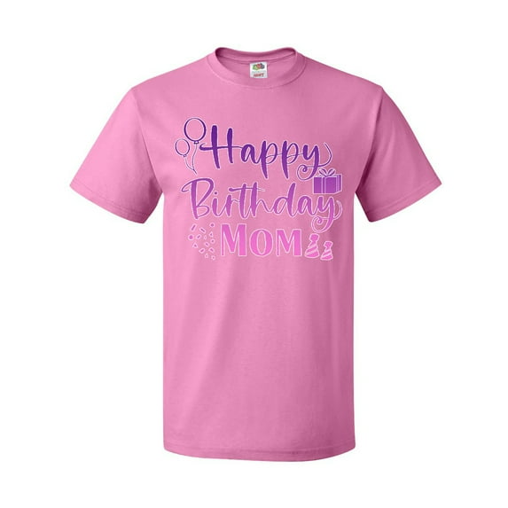 Inktastic Purple Happy Birthday Mom T-Shirt