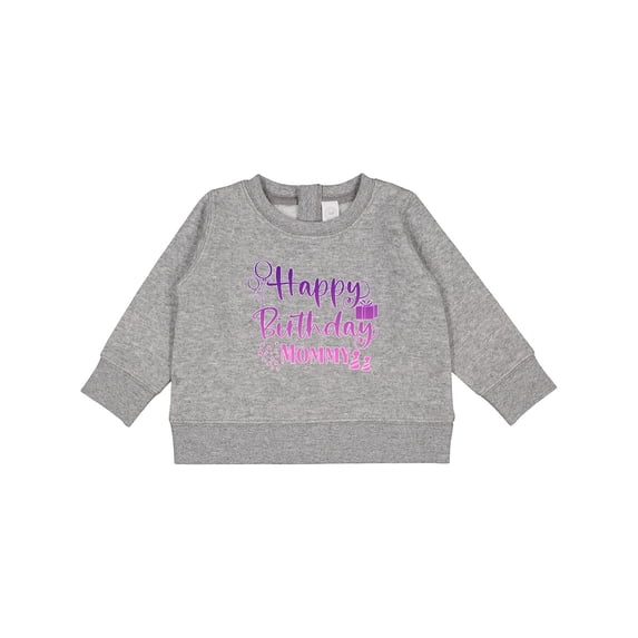 Inktastic Purple Happy Birthday Mommy Baby Sweatshirt