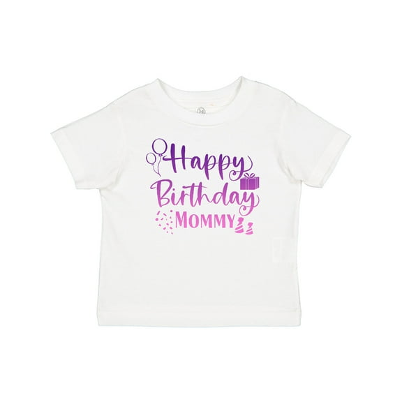 Inktastic Purple Happy Birthday Mommy Boys or Girls Baby T-Shirt