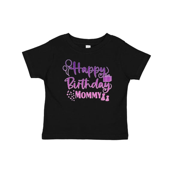 Inktastic Purple Happy Birthday Mommy Boys or Girls Baby T-Shirt
