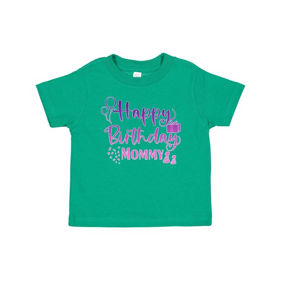 Inktastic Purple Happy Birthday Mommy Boys or Girls Baby T-Shirt