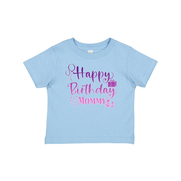 Inktastic Purple Happy Birthday Mommy Boys or Girls Baby T-Shirt
