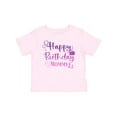 thumbnail image 1 of Inktastic Purple Happy Birthday Mommy Boys or Girls Baby T-Shirt, 1 of 5
