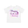 thumbnail image 1 of Inktastic Purple Happy Birthday Mommy Boys or Girls Toddler T-Shirt, 1 of 5