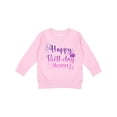 thumbnail image 1 of Inktastic Purple Happy Birthday Mommy Toddler Sweatshirt, 1 of 4