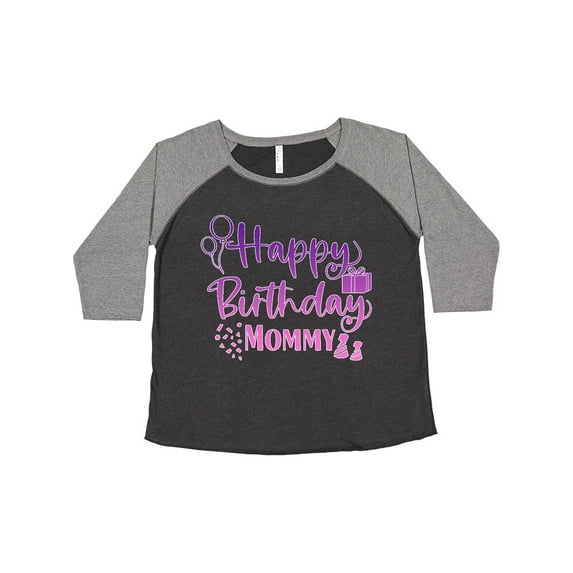 Inktastic Purple Happy Birthday Mommy Women's Plus Size T-Shirt