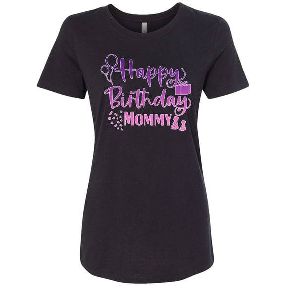Inktastic Purple Happy Birthday Mommy Women's T-Shirt