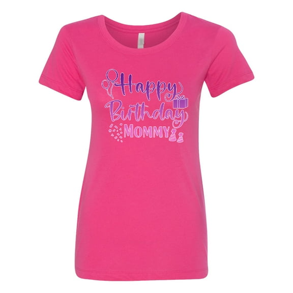 Inktastic Purple Happy Birthday Mommy Women's T-Shirt