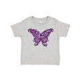 thumbnail image 1 of Inktastic Purple Ink Butterfly Boys or Girls Toddler T-Shirt, 1 of 5