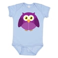 thumbnail image 1 of Inktastic Purple Owl Bird Boys or Girls Baby Bodysuit, 1 of 5