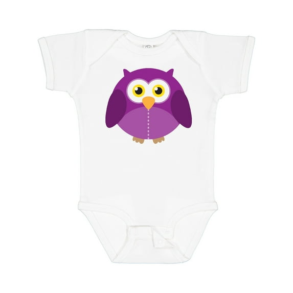 Inktastic Purple Owl Bird Boys or Girls Baby Bodysuit