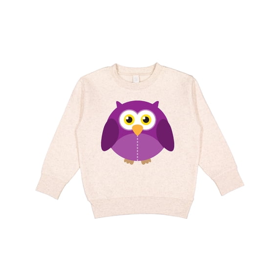 Inktastic Purple Owl Bird Toddler Sweatshirt