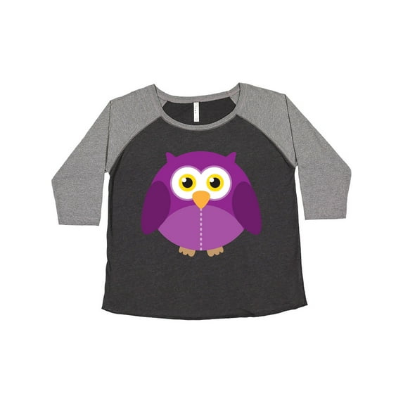 Inktastic Purple Owl Bird Women's Plus Size T-Shirt