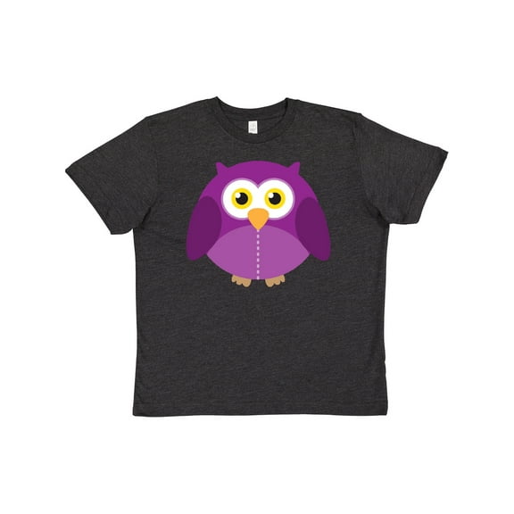Inktastic Purple Owl Bird Youth T-Shirt