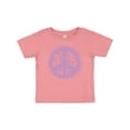 thumbnail image 1 of Inktastic Purple Peace Girls Baby T-Shirt, 1 of 5