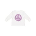thumbnail image 1 of Inktastic Purple Peace Girls Long Sleeve Toddler T-Shirt, 1 of 5