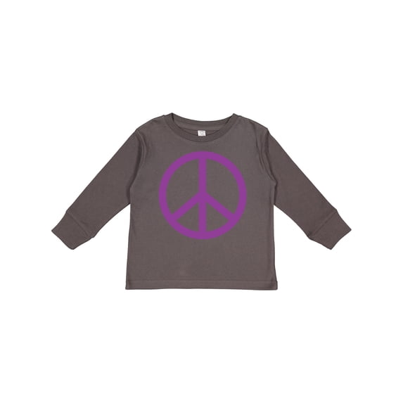 Inktastic Purple Peace Sign Boys or Girls Long Sleeve Toddler T-Shirt