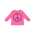 thumbnail image 1 of Inktastic Purple Peace Sign Boys or Girls Long Sleeve Toddler T-Shirt, 1 of 5
