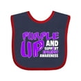 thumbnail image 1 of Inktastic Purple Up Epilepsy Boys or Girls Baby Bib, 1 of 4