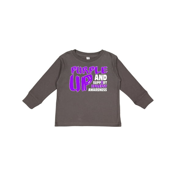 Inktastic Purple Up Epilepsy Boys or Girls Long Sleeve Toddler T-Shirt