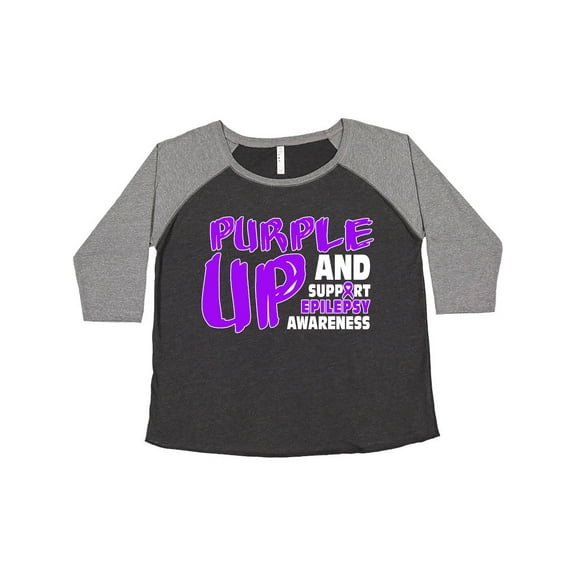 Inktastic Purple Up Epilepsy Women's Plus Size T-Shirt