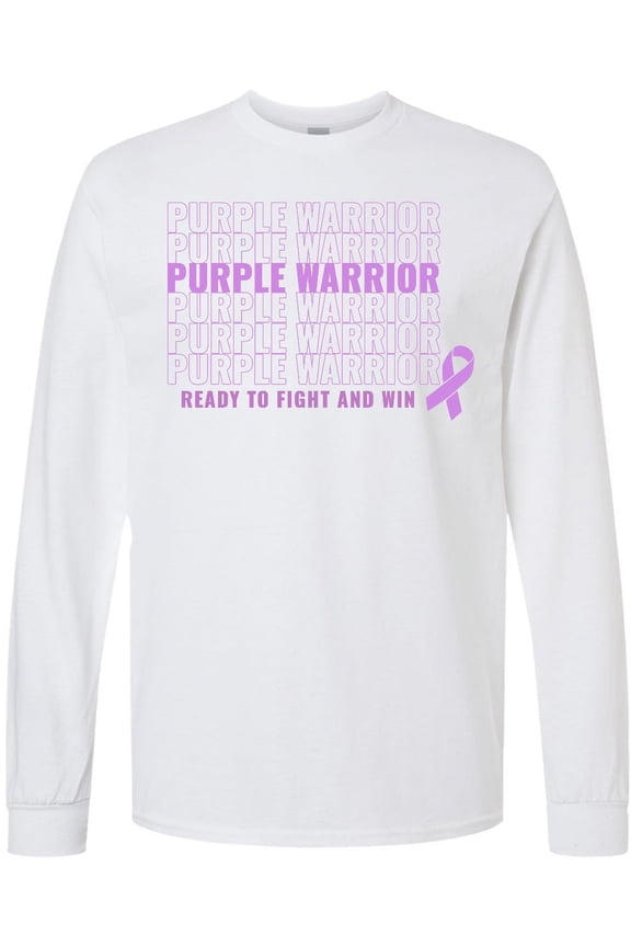 Purple Warrior Long Sleeve T-Shirt