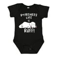 thumbnail image 1 of Inktastic Pyrenees Life is Ruff Great Pyrenees Boys or Girls Baby Bodysuit, 1 of 5