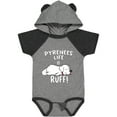thumbnail image 1 of Inktastic Pyrenees Life is Ruff Great Pyrenees Boys or Girls Baby Bodysuit, 1 of 5