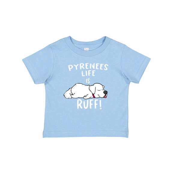 Inktastic Pyrenees Life is Ruff Great Pyrenees Boys or Girls Baby T-Shirt