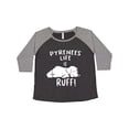 thumbnail image 1 of Inktastic Pyrenees Life is Ruff Great Pyrenees Women's Plus Size T-Shirt, 1 of 5