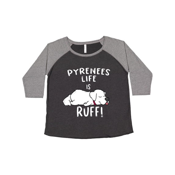 Inktastic Pyrenees Life is Ruff Great Pyrenees Women's Plus Size T-Shirt