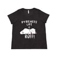 thumbnail image 1 of Inktastic Pyrenees Life is Ruff Great Pyrenees Women's Plus Size T-Shirt, 1 of 5